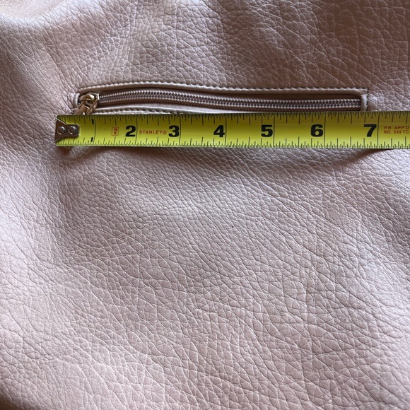 Vegan Nude Color Cross Body Bag , Half Moon - Picture 13 of 13